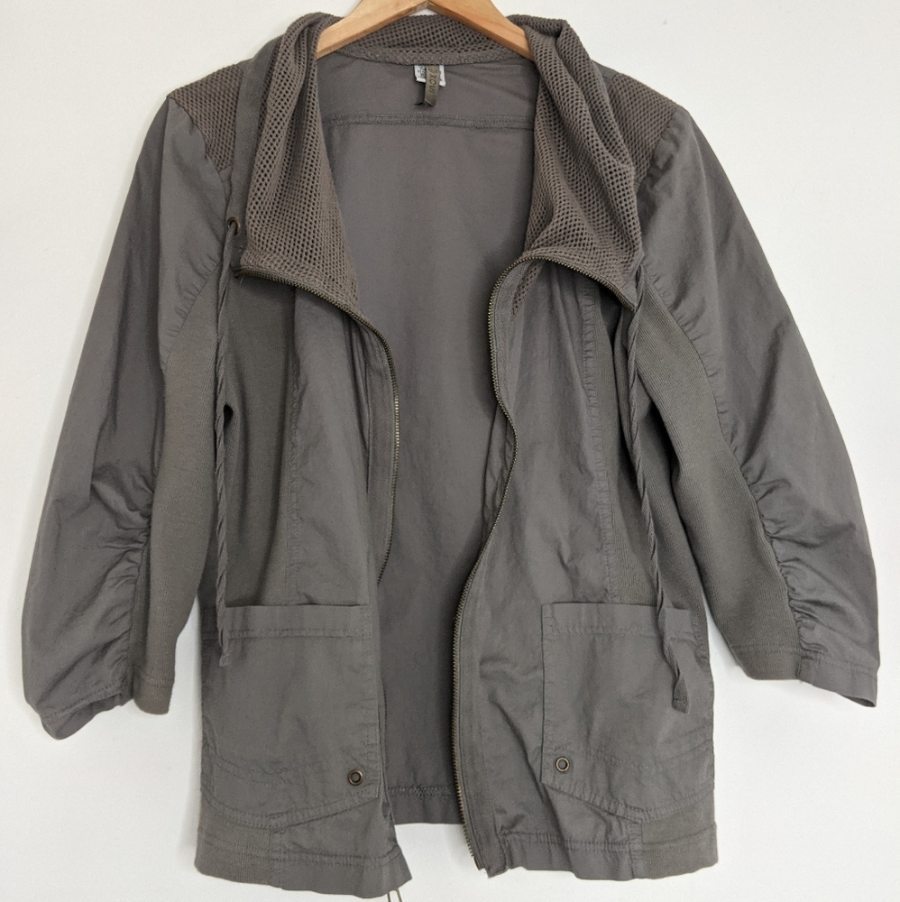 XCVI Zip-up Gray Jacket